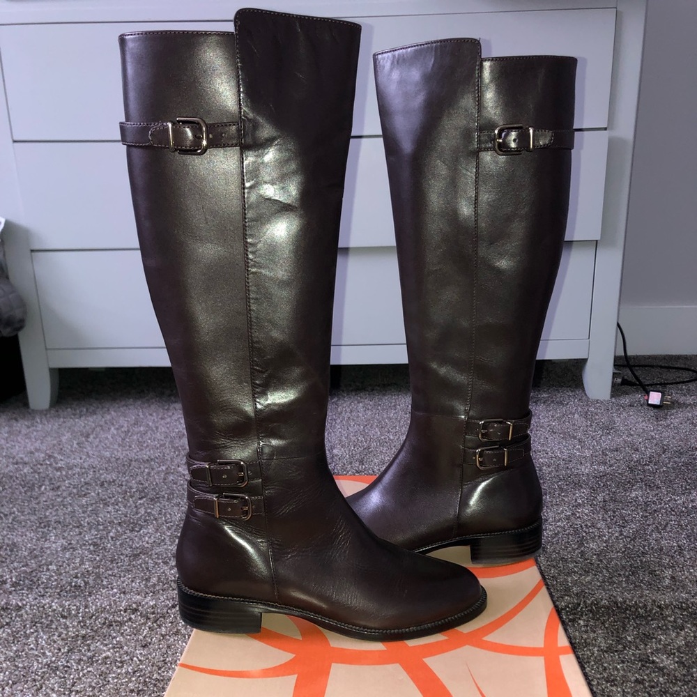 Via Spiga Dark Brown Riding Boots